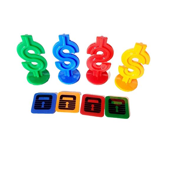 Parker Brothers Trust Me Board Game Replacement Parts Dollar Sign Playing Piece - Picture 2 of 3